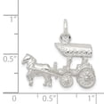 thumbnail image 2 of Beautiful Sterling Silver Horse & Carriage Charm, 2 of 2