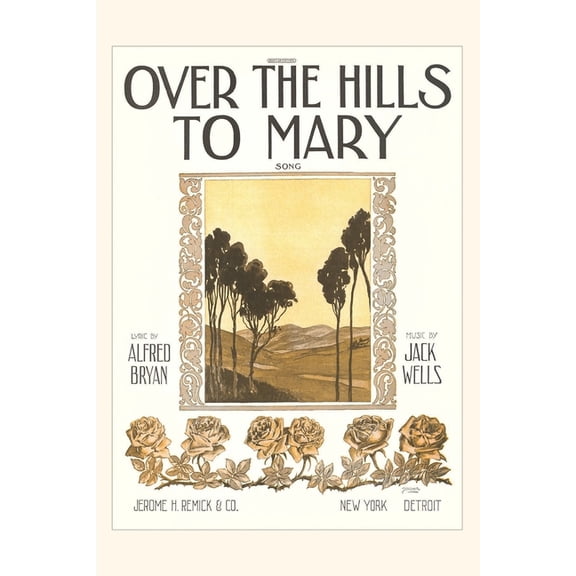 Pocket Sized - Found Image Press Journals: Vintage Journal Sheet Music for Over the Hills to Mary (Paperback)