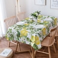 thumbnail image 2 of Summer Lemon Leaves Flowers Wedding Party Table Cloth Waterproof Oilproof Dining Table Cover Kitchen Home Decor Tablecloth, 2 of 7
