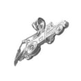 thumbnail image 4 of Rhodium Plated 925 Sterling Silver Tow Truck Pendant, 4 of 5