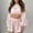 Pink 2, variant on Wensltd Womens Cute Pajama Sets 2 Piece Crop Top and Shorts Soft Slim Fit Sleepwear Sets