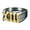 Gold, variant on Mens Stainless Steel Roman Numeral Biker Lucky Number 13 Ring Size 7-14-9-Silver