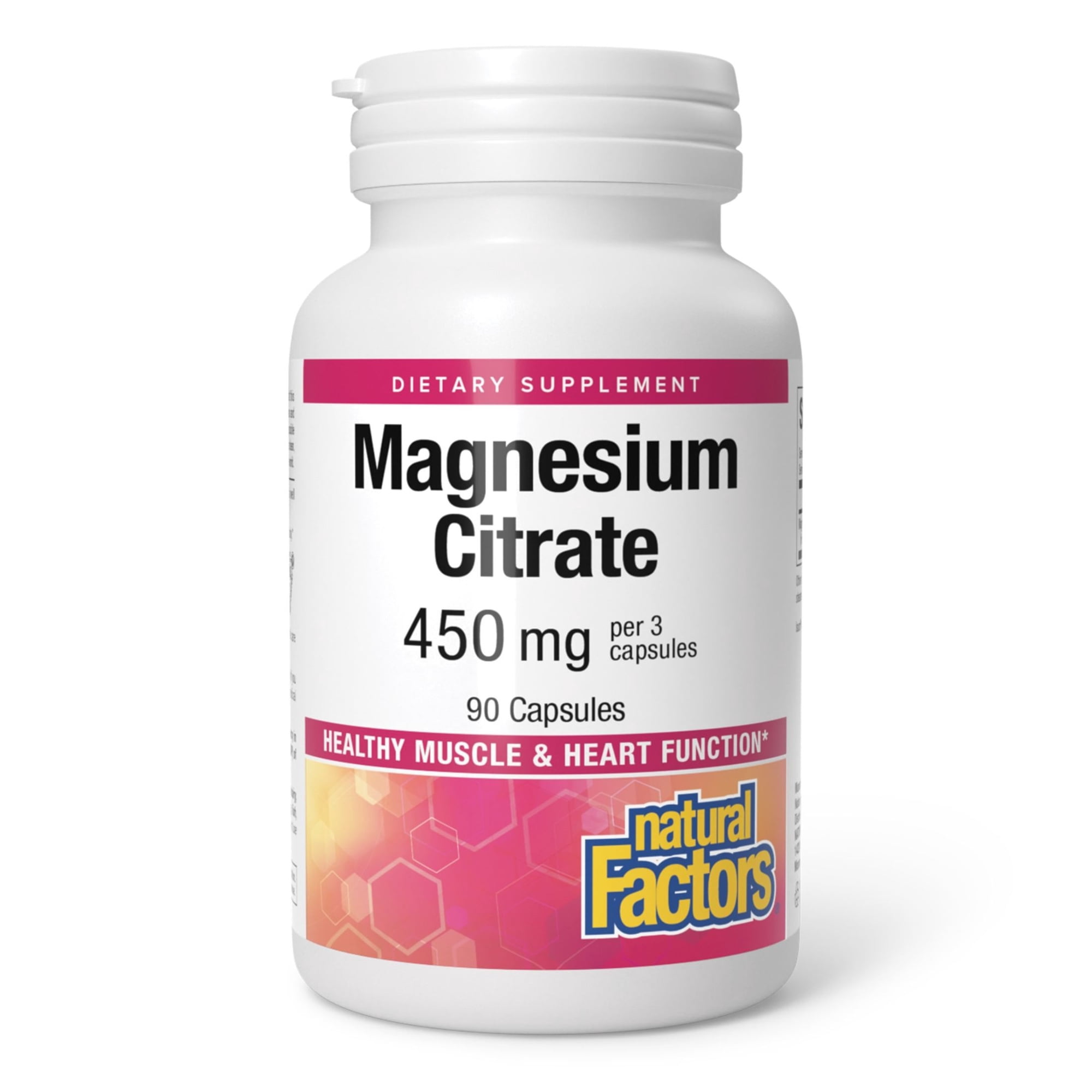 Natural Factors Magnesium Citrate, 150 mg, 90 Capsules