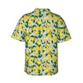thumbnail image 4 of Xecao Lemon1 print Hawaiian shirt - a stylish short-sleeve button-down for men, perfect for casual beach and tropical outings., 4 of 9