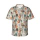 thumbnail image 1 of Fotbe Squirrels and Trees Camisa Hawaiana para Hombre Unisex – Camisa Casual de Verano con Botones de Manga Corta de Algodón y Lino,Large, 1 of 7