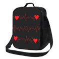 thumbnail image 1 of Balery Cardiogram and Heart Caja de Almuerzo y Bolsa de Almuerzo para Hombres y Mujeres, Bolsa de Almuerzo Reutilizable con Gran Capacidad, Bolsa de Almuerzo Aislada, 1 of 7