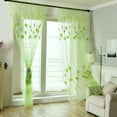 thumbnail image 5 of 39‘’X78.7‘’ Window Screen Decoration Cluster Flower Tulle Curtain Tulle Tracery Voile Drape Drapery Polyester Fabric, Curtain, 5 of 7