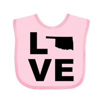 Inktastic Love Oklahoma Boys or Girls Baby Bib