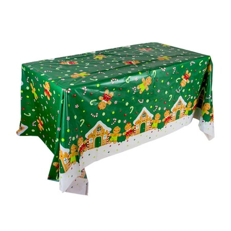 

Visland Eye-catching Table Cloth Wear-resistant Plastic Decorative Halloween Exquisite Tablecover for Kitchen