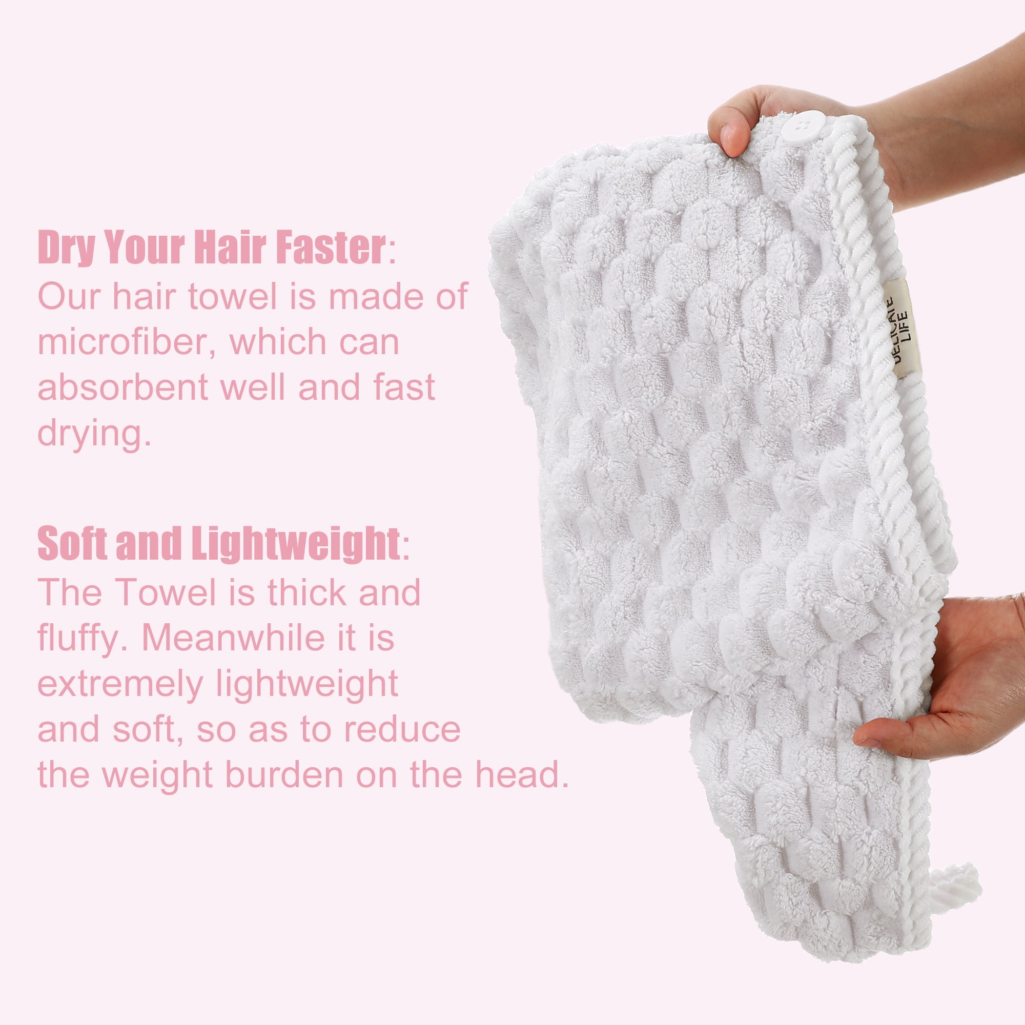 Unique Bargains Quick Drying Towel Cap Coral Fleece Hair Drying Towel Dry Cap Gray