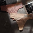 thumbnail image 3 of Ropa interior sexy para mujer europea y americana, sin costuras, deportiva, con letras, cintura ancha, cintura media, sin costuras, tanga, 3 of 6