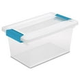 thumbnail image 2 of Sterilite Medium Clip Box 1962 Plastic Latches Storage Container Clear, 4-Pack, 2 of 4