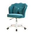 thumbnail image 1 of Silla de oficina giratoria de 360 grados, sillón decorativo para oficina, dormitorio, apartamento Verde, 1 of 8