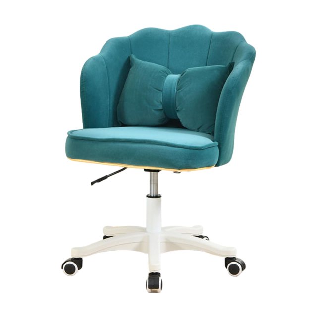 Silla de oficina giratoria de 360 grados, sillón decorativo para oficina, dormitorio, apartamento Verde
