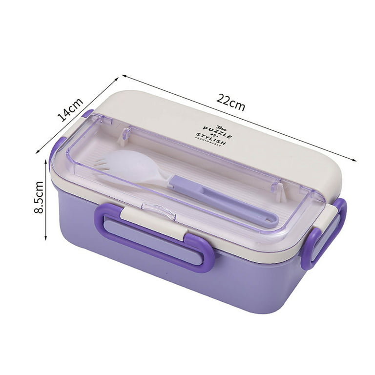 Honrane 1.1L Lunch Box Sealed Compartment Large Capacity