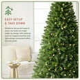 thumbnail image 6 of Treetopia 8ft Pre-lit Virginia Fir Artificial Christmas Tree with LED Candle Clear Lights, 6 of 6