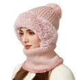 thumbnail image 6 of TRUBKH Warm Hat for Women Warm Winter Hats for Women Warm Hats for Women Wind Proof Winter Hat for Women Hooded Scarf Hood Hat Womens Warm Hat Gifts for Women Fleece Lined Hat Women Pink 6 One Size, 6 of 6