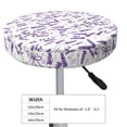 thumbnail image 4 of Disketp Lavender Flowers Funda Redonda para Taburete, Funda de Cojín para Silla de Bar Suave y Elástica-12 inch, 4 of 7