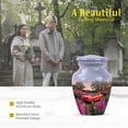 thumbnail image 2 of MUKTIVE Car Keepsake Cremation Urn for Ashes for Women, Mini Grey Burial Urns for Ashes Adult Male, Purple Lavender Flower Memorial Urn for Adult Mom, Funeral Ash Urns for Mom & Dad, 3 Inch, 2 of 3