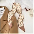 thumbnail image 1 of 2023 New Fashion Silk Scarf Hair Band Long Ribbon Bow Korean Printing Letter Hair Scarf Women Ponytail Holder Hair Accessories, 1 of 4