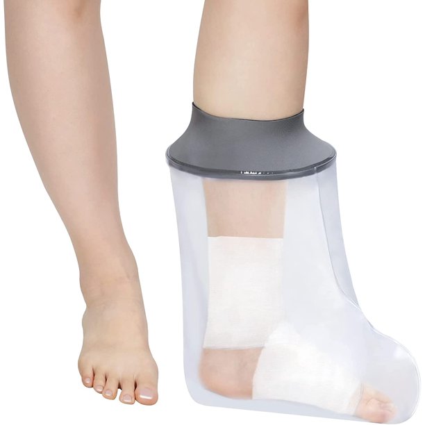Waterproof Foot Cast Cover for Showering. Reusable Bath Covers for Leg