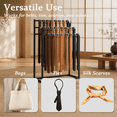 Black Metal Freestanding Belt Display Rack, Holds Up to 144 Accessories ...