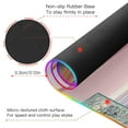 thumbnail image 4 of Nice Pink Building Wireless Charging RGB Gaming Mouse Pad Large Keyboard Mat Rubber Base 13 Light Modes, 4 of 6