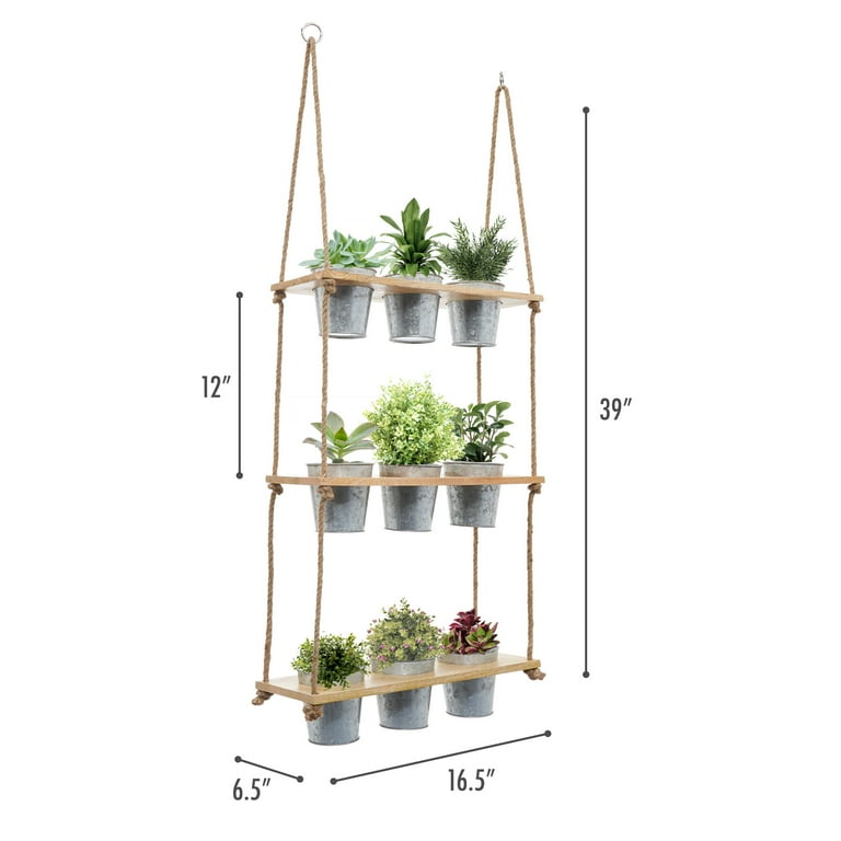 Wall mounted herb planter rack hot sale