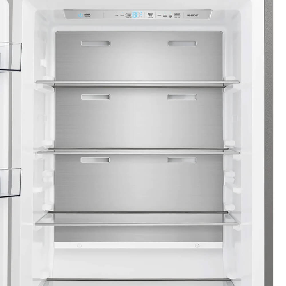 FORNO Maderno 28" Left Swing Convertible Freestanding Refrigerator/Freezer in Stainless Steel 13.6 cu.ft.