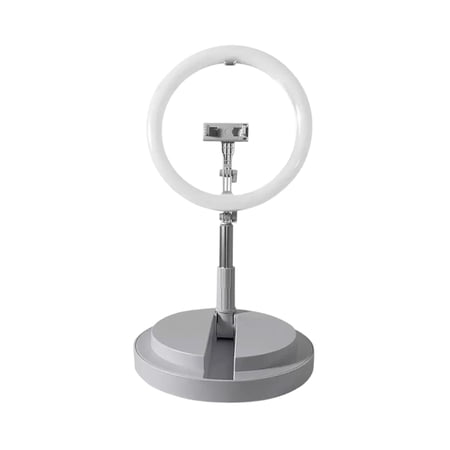 Selfie Beauty Fills Light - 11in Foldable Ring Light with Stand and Phone Holder | Portable for Easy Transport | 3 Adjustable Light Modes | Perfect for Videos Stories TikTok