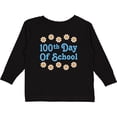 thumbnail image 3 of Inktastic 100th Day Of School Party Girls Long Sleeve Toddler T-Shirt, 3 of 5