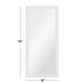 thumbnail image 3 of DecMode 32" x 70" White Wall Mirror, 3 of 7
