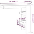 thumbnail image 4 of vidaXL Wall Bar Table Brown Oak 102x45x103.5 cm Engineered Wood, 4 of 5