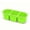 Green, variant on SomWiBe Spice Organizer 3 Compartment Seasoning Container Airtight Condiment Storage Box With Lid Spoons Kitchen Countertop Pantry Organizer Orange