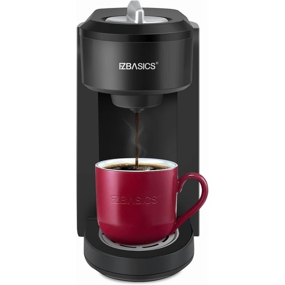 Single Serve Coffee Maker EZBASICS Coffee Maker Ground Coffee 4 to 10 oz. Brew Size
