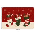 thumbnail image 3 of Christmas Themed Living Room Floor Mat Soft Non Slip Area Rug Festive Winter Holiday Decorative Carpet Washable Xmas Mat For Sofa Bedroom, 3 of 6