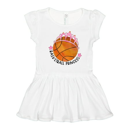 

Inktastic Basketball Princess- Tiara Gift Toddler Girl Dress