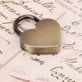thumbnail image 1 of Mini Lock, 2Pcs Vintage Small Metal Heart Shaped  With Key For Jewelry Storage Box Diary Book 30x39mm, 1 of 8