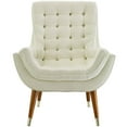 thumbnail image 4 of Modway Suggest Tufted Performance Velvet Lounge Chair in Ivory, 4 of 6
