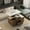 Brown, variant on Modern Lift-Up Coffee Table with 4 Stools Set, Expandable Center Table with Hidden Storage and Drawers, Folding Dining Table for Living Room Apartment, Space Saving, Light Yellow