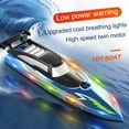 thumbnail image 6 of BAELLERT 1 Set Remote Control Boat Waterproof Electric RC Boat Toy with Colorful LED Lights for Outdoor Activity, 6 of 7