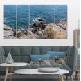 thumbnail image 1 of Blue Waters at Crimean Peninsula Beach - Impression sur Toile Seashore, 1 of 3