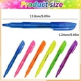 thumbnail image 3 of Clearance Fluorescent Highlighter Pen, Smooth Writing Colored Marker Stationery with Pen Clip, Lightweight Long Barrel Highlighter for Notebook Marking, Class Note-Taking and Planner Decoration, 3 of 5