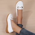 thumbnail image 4 of Women's Loafers Comfort Slip on Flat Work Dress Shoes Business Casual Nurse Penny Moccasins for Driving Walking, 4 of 9