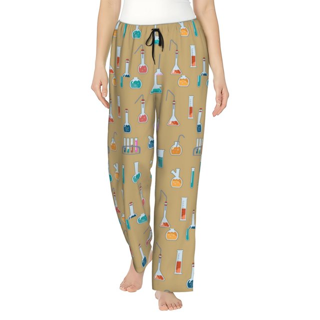 Balery Chemistry Class Pantalones de pijama para mujer, pijamas ultraligeros, pantalones de estar por casa-XX-Large
