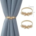 thumbnail image 2 of Maison Concepts Set Of 2 Curtain Tiebacks Butterfly Rose Gold (10L X 0.5W X 1H), 2 of 2