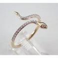 thumbnail image 4 of 2.00Ct Round Cut Simulated Diamond Snake Style Engagement Ring 14K Yellow Gold Plated, 4 of 5