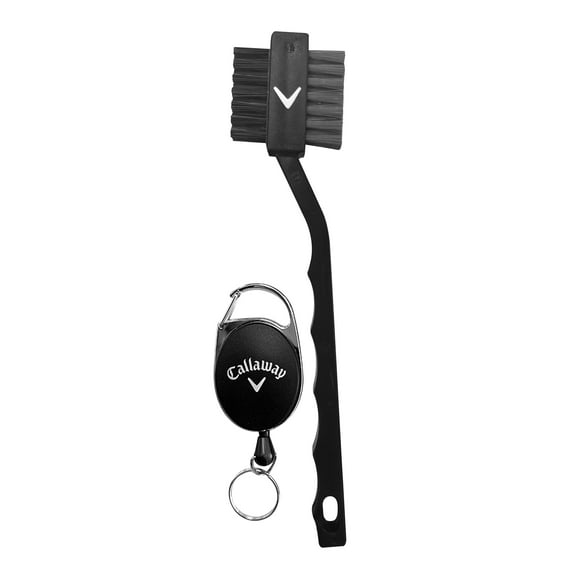 Callaway Golf Club Brush, with Spring-Loaded Retractable Cord