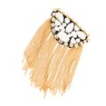 thumbnail image 5 of 1Pc Metal Rhinestone Brooch Clothes Accessory Creative Tassel Shoulder Board, 5 of 5