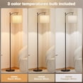 thumbnail image 3 of Floor Lamps for Living Room with Color Temperatures LED Bulb Standing Lamp Tall with Adjustable Shade Tall Lamps for Bedroom Office Classroom Dorm Room Apartment W Bulb Includ, 3 of 7